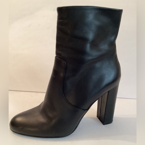Steve Madden Shoes - STEVE MADDEN Black Leather High Heel Booties